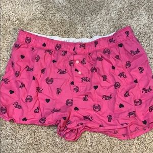 Pink pj shorts